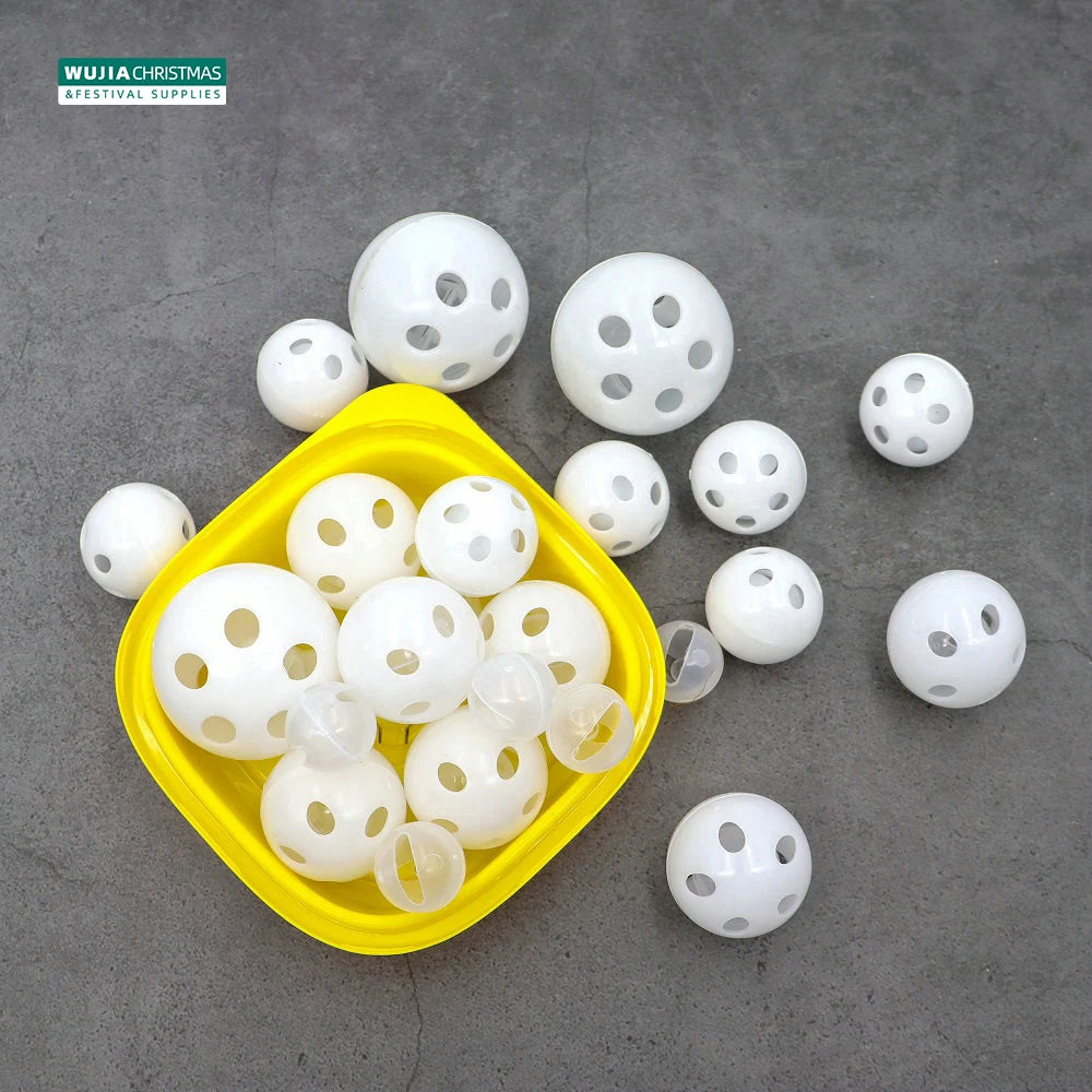30/50/100 piezas de sonajero de plástico con forma de bola
