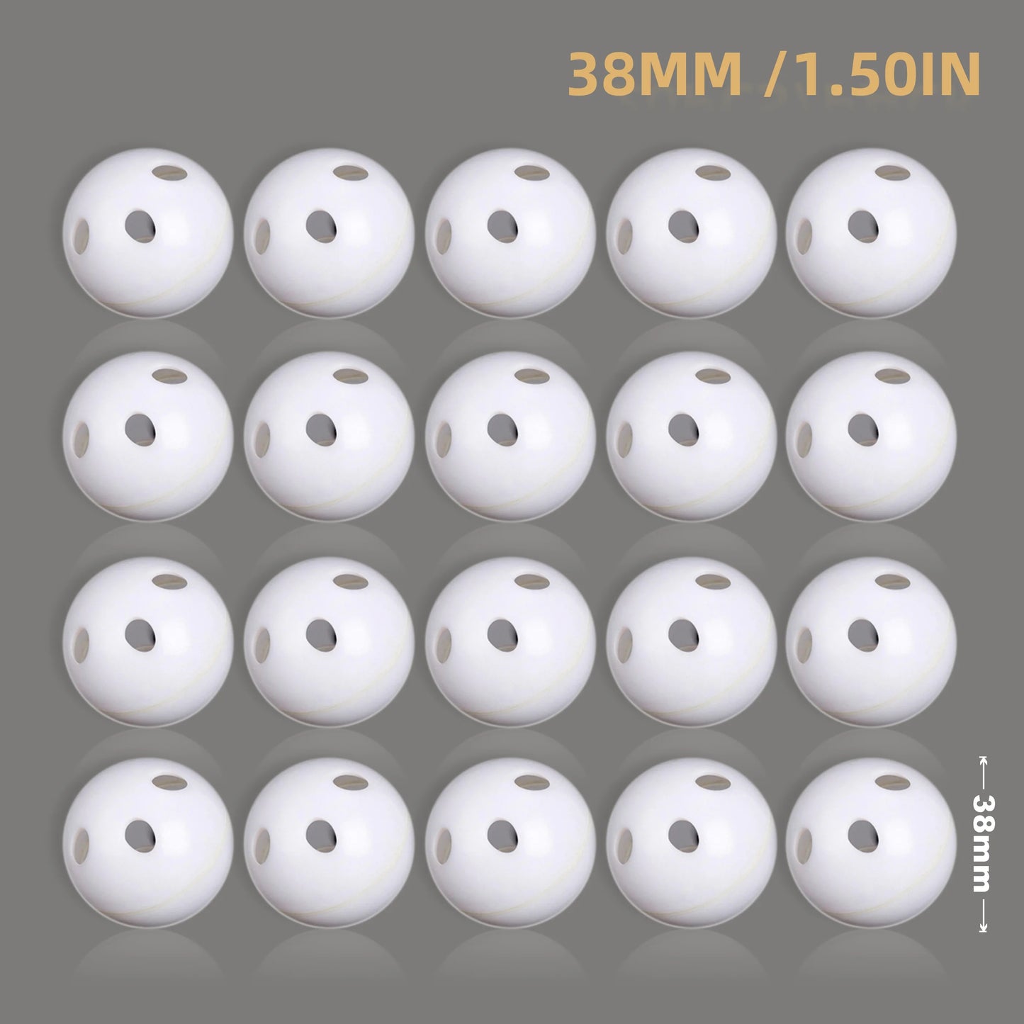 30/50/100 piezas de sonajero de plástico con forma de bola