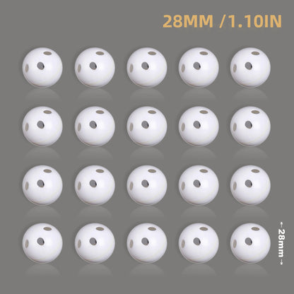 30/50/100 piezas de sonajero de plástico con forma de bola