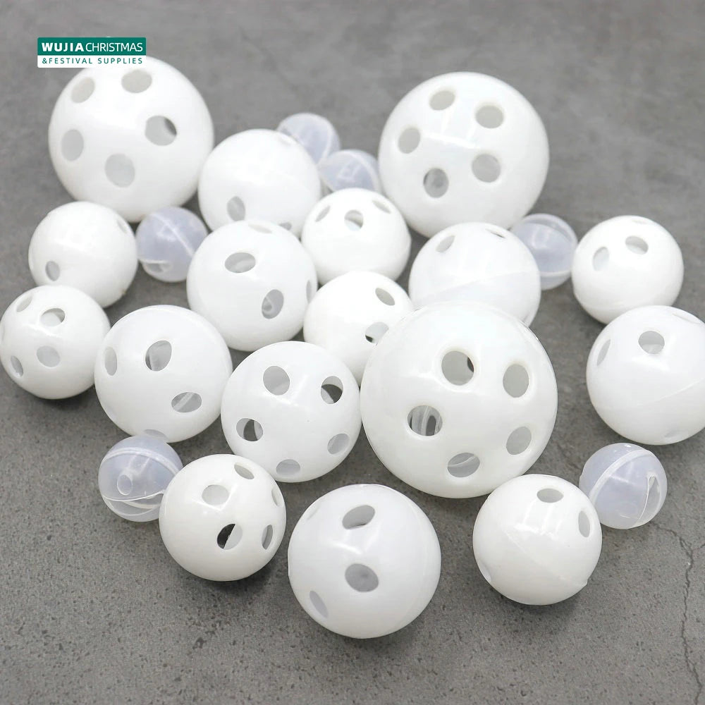30/50/100 piezas de sonajero de plástico con forma de bola