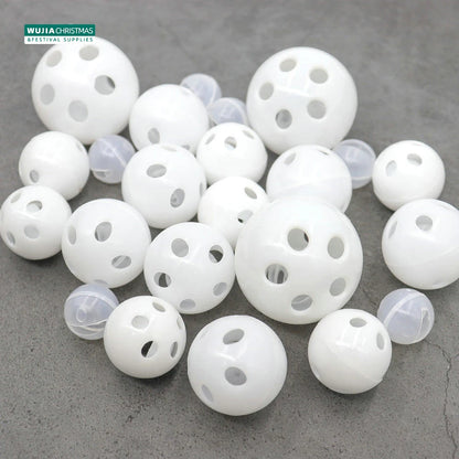 30/50/100 piezas de sonajero de plástico con forma de bola