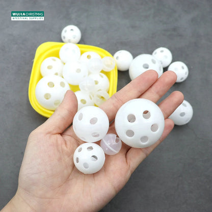 30/50/100 piezas de sonajero de plástico con forma de bola